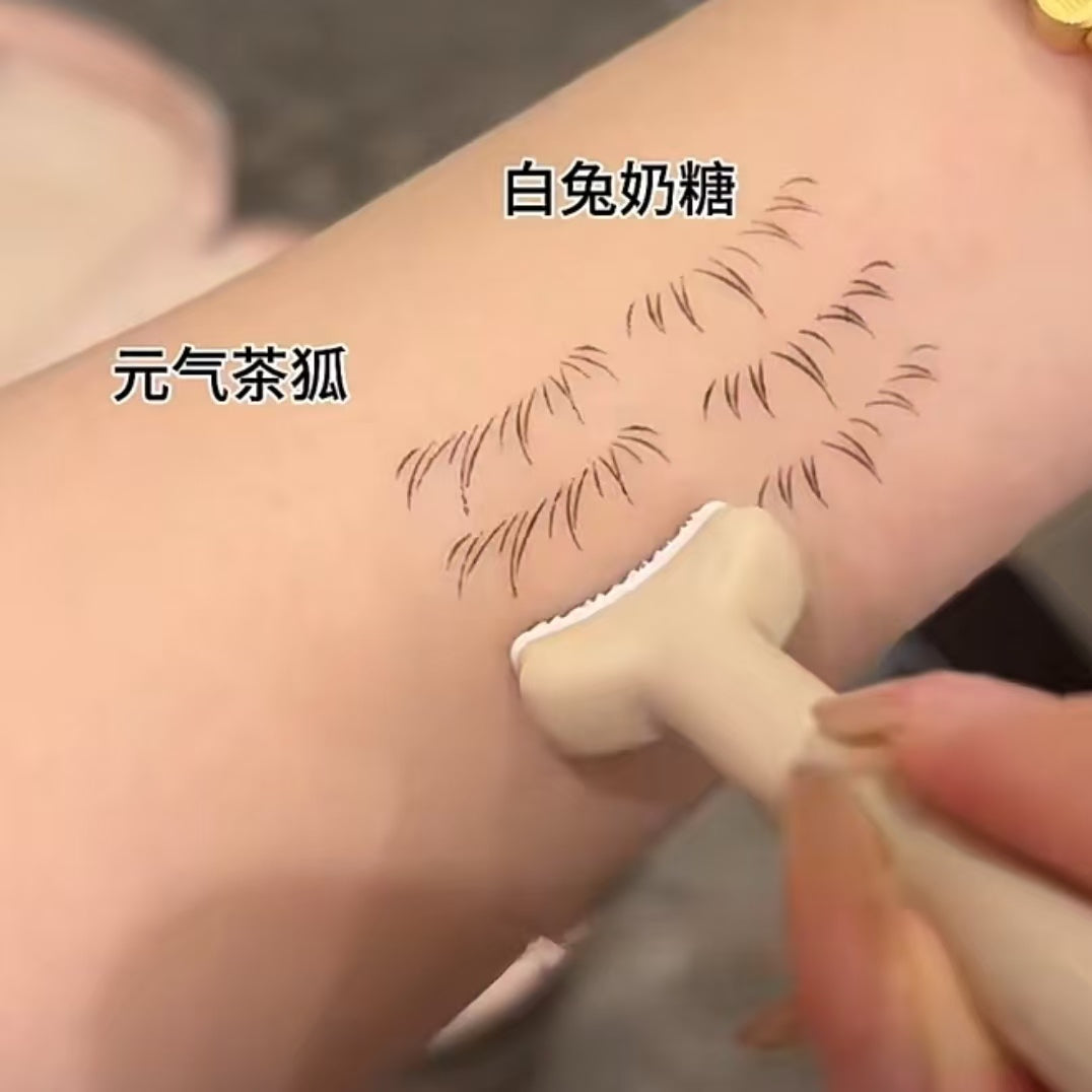 DEZONE Double-Ended Lower Eyelash Stamp 0.5ml+2ml 黛庄双头下睫毛印章