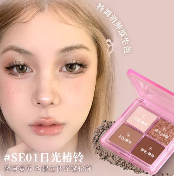 DEZONE Four-color Eyeshadow Palette 6g 黛庄四色眼影盘