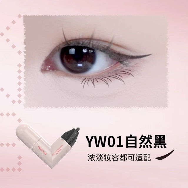 DEZONE One Piece Eyeliner Stamp Pen 1.05ml+1.05ml 黛庄一体式眼线印章笔