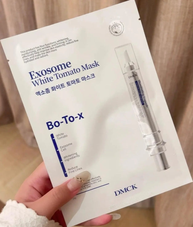 Tiktok/Douyin Hot DMCK Exomose White Tomato Mask 25g*10pcs【Tiktok抖音爆款】DMCK白番茄美白抛光面膜