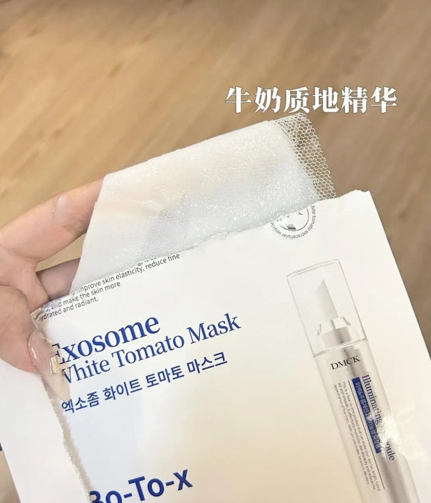 Tiktok/Douyin Hot DMCK Exomose White Tomato Mask 25g*10pcs【Tiktok抖音爆款】DMCK白番茄美白抛光面膜