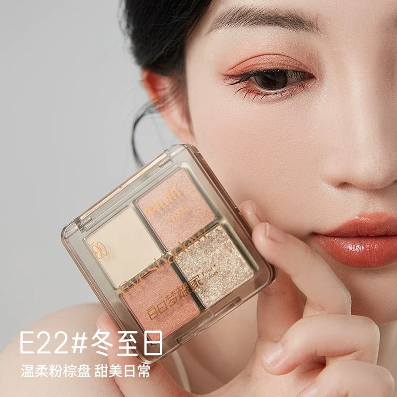 Tiktok/Douyin Hot Daydream Breaker Four-Color Eyeshadow Palette 7.2g 【Tiktok抖音爆款】白日梦醒家将将好四色眼影盘