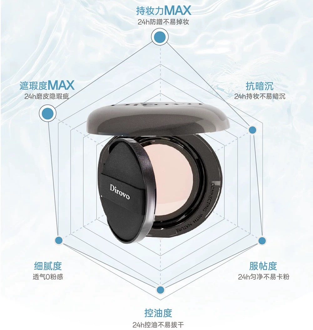 Dirovo Long-Lasting Moisturizing Powder Cream 10g 蒂洛薇恒瓷沁润粉膏