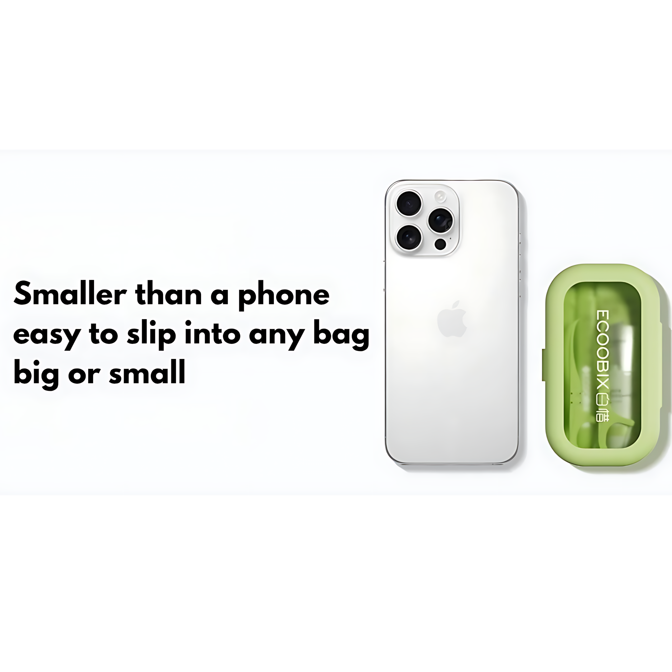ECOOBIX Portable Travel Oral Care Kit 3pcs 白惜便携式旅行套装