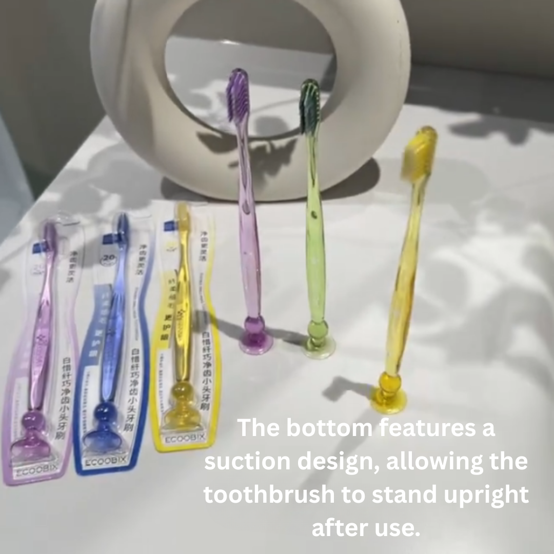 ECOOBIX Slim & Clean Small Head Toothbrush 1pc 白惜纤巧净齿小头牙刷