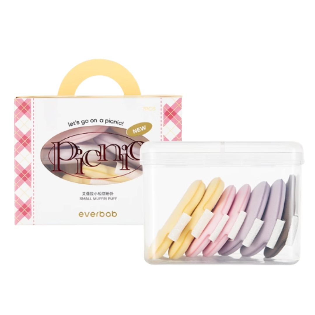 EVERBAB Small Muffin Puff 7pcs/box 艾蓓拉小松饼粉扑