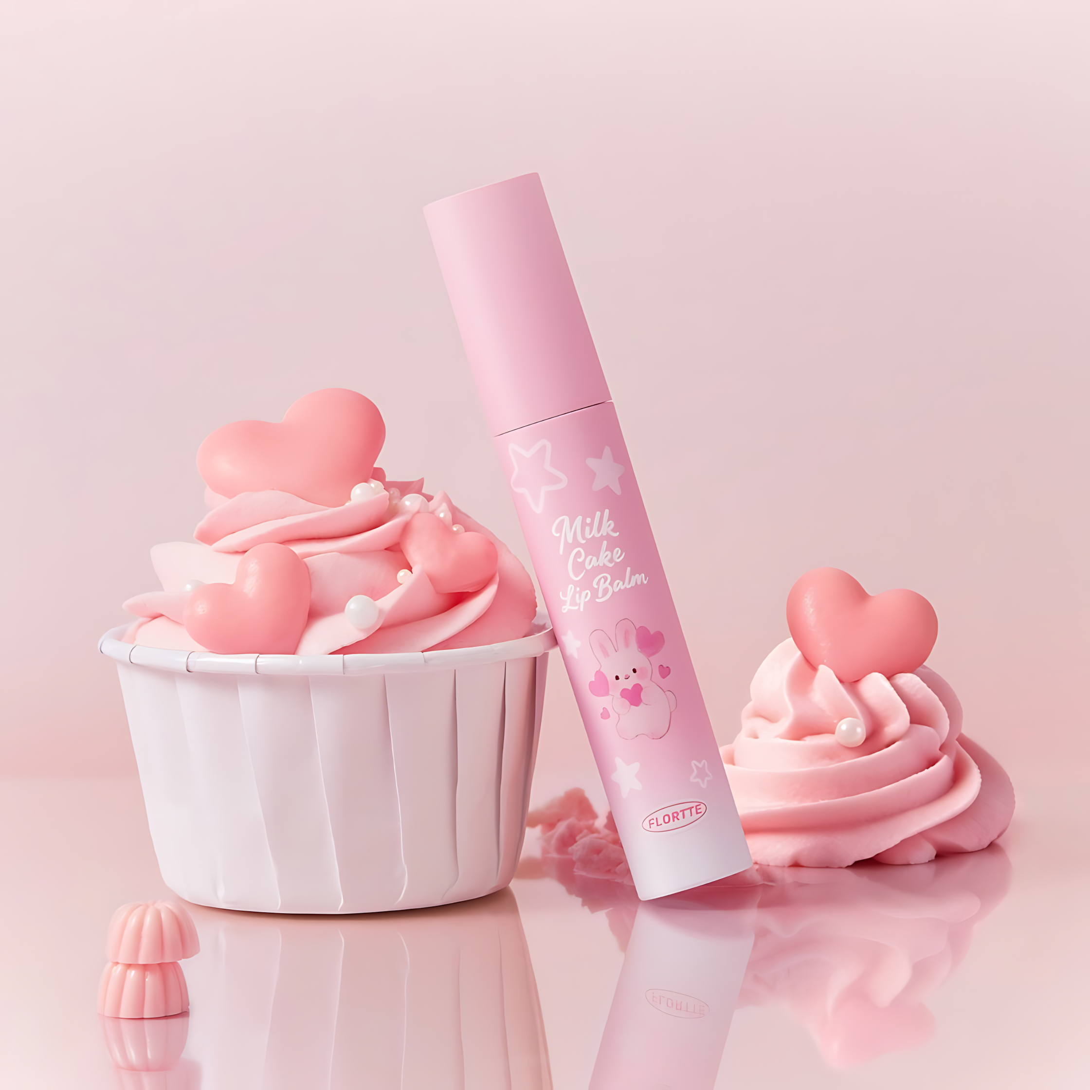 FLORTTE Bunny Series Cheese Lip Mud 3ml 花洛莉亚兔兔系列奶酪唇泥