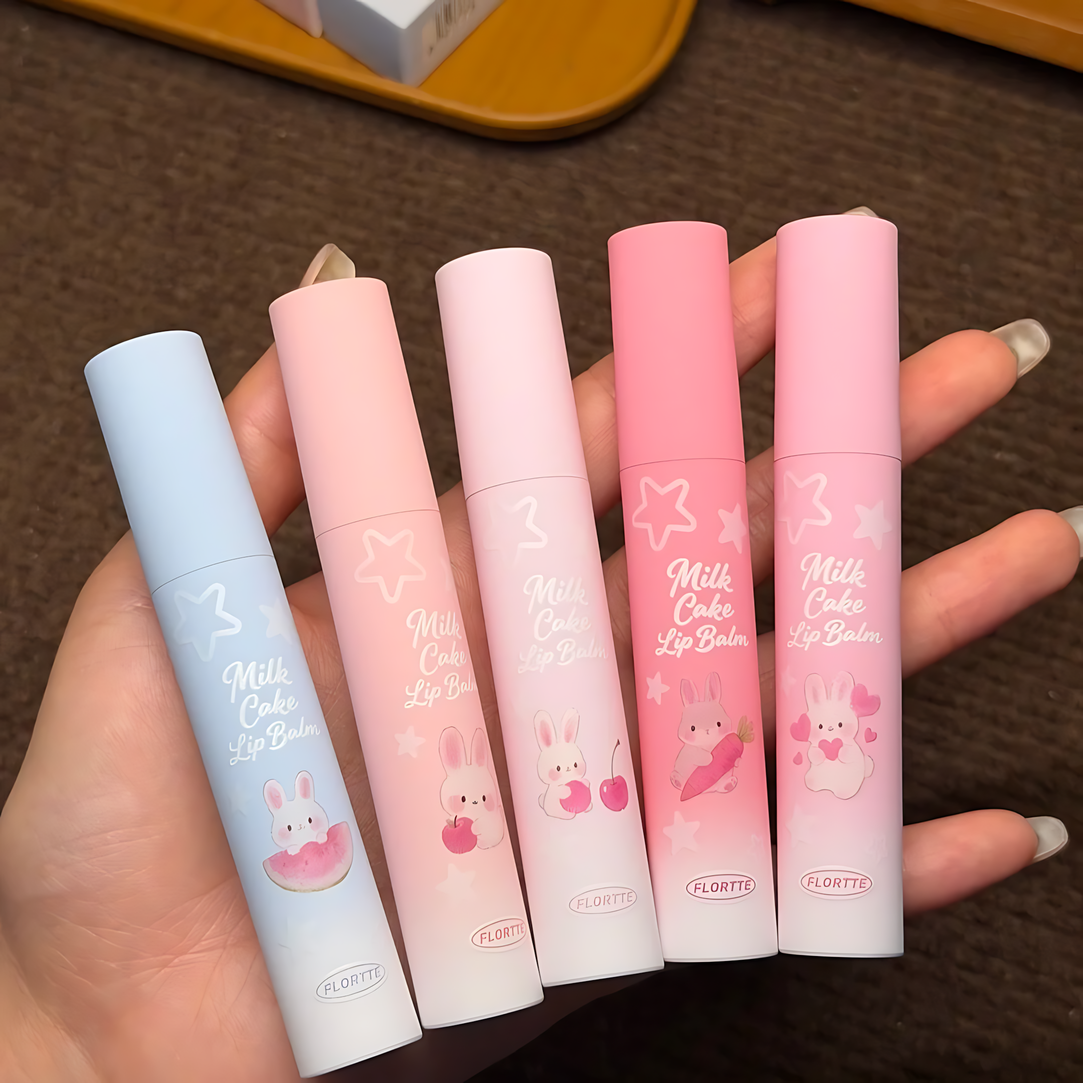 FLORTTE Bunny Series Cheese Lip Mud 3ml 花洛莉亚兔兔系列奶酪唇泥