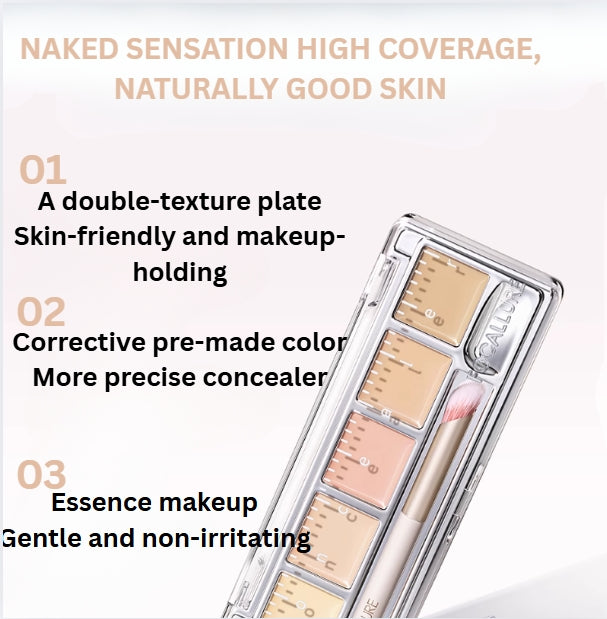 FOCALLURE Ruler Concealer Palette 4.5g 菲鹿儿尺子遮瑕盘
