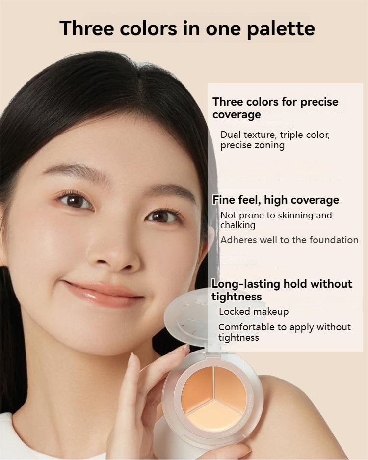 FOREVERKEY 3-Color Perfect Refining Concealer Palette 5g FOREVERKEY三色净瑕修颜遮瑕盘