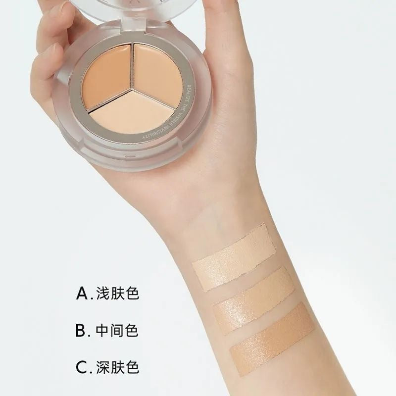 FOREVERKEY 3-Color Perfect Refining Concealer Palette 5g FOREVERKEY三色净瑕修颜遮瑕盘