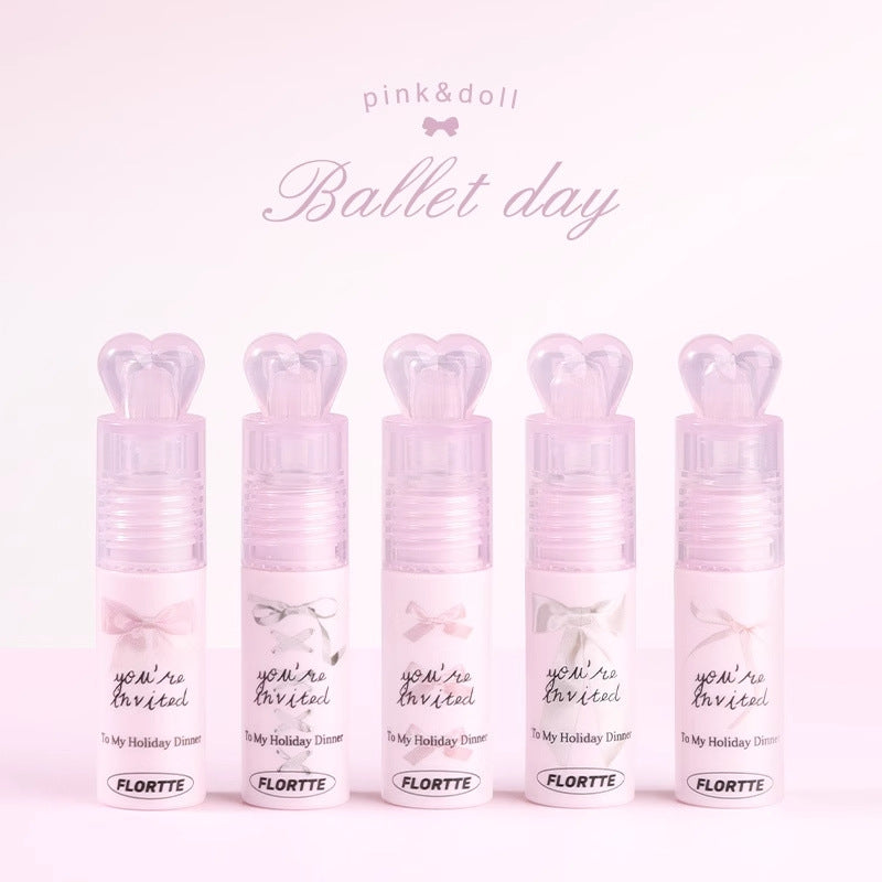 Flortte Little Bowknot Series Milk Cake Lip Cream 2.2g 花洛莉亚小蝴蝶结系列奶糕唇霜