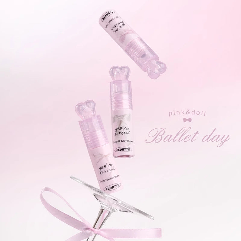 Flortte Little Bowknot Series Milk Cake Lip Cream 2.2g 花洛莉亚小蝴蝶结系列奶糕唇霜