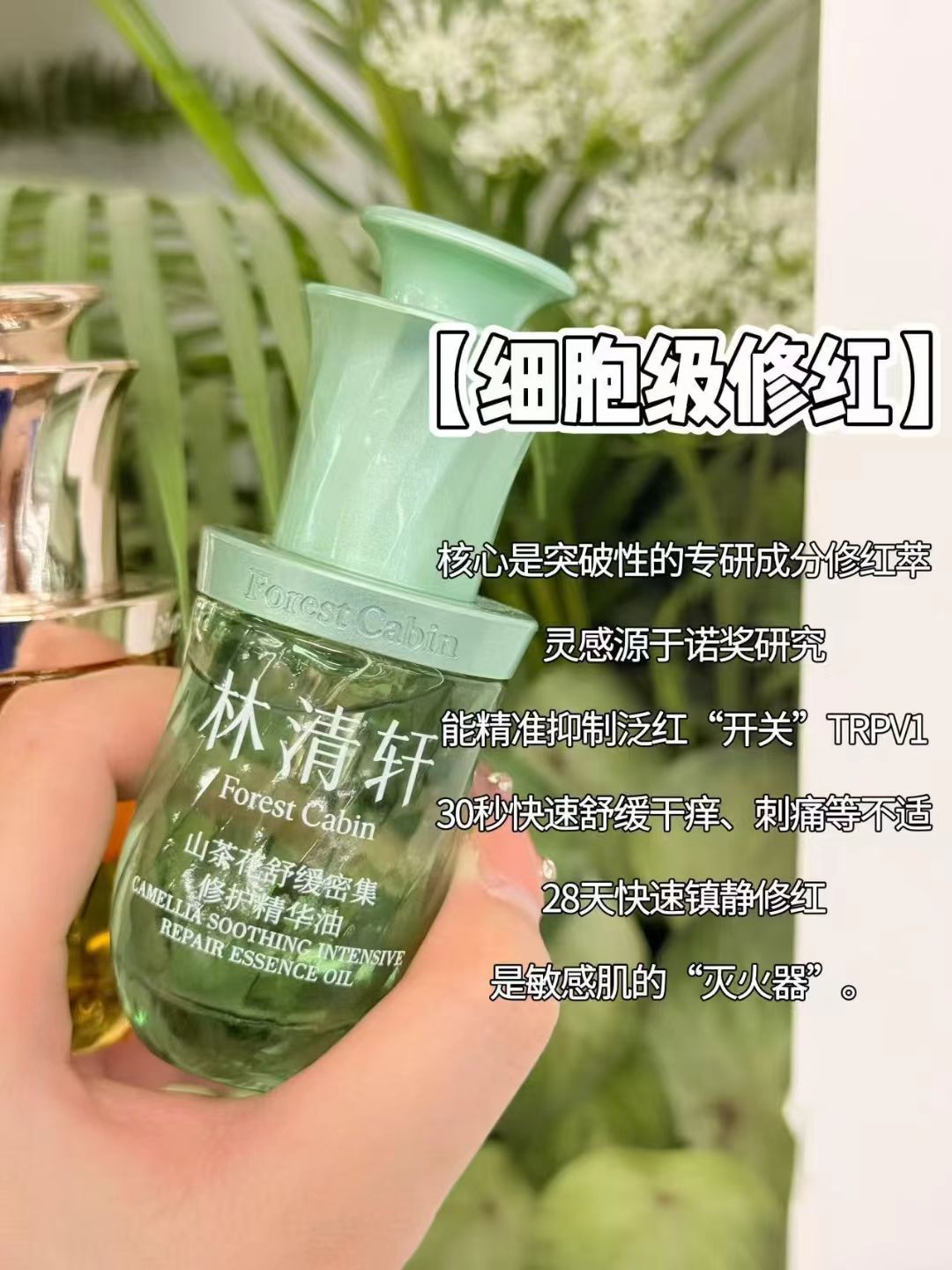 Forest Cabin Camellia Soothing Intensive Repair Essence Oil 3ml/10ml 林清轩山茶花舒缓密集修护精华油