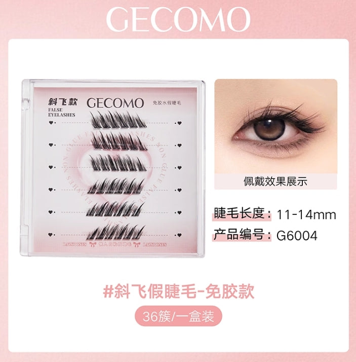 GECOMO Lazy Self-Adhesive Glue-Free False Eyelashes 1box 格蒙懒人自粘免胶水假睫毛