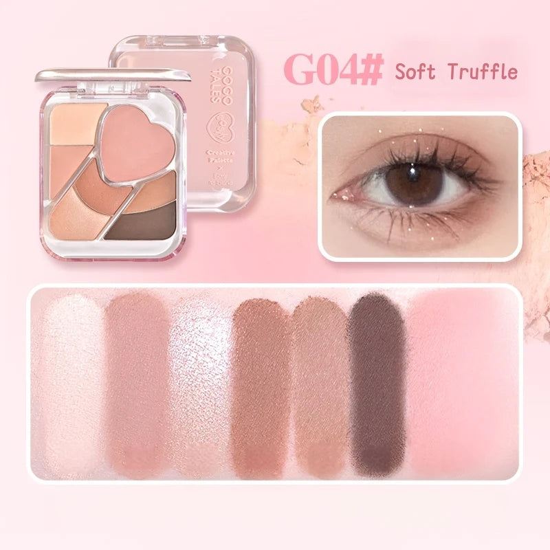 GOGOTALES  Floating Light Weaving Dreams Comprehensive Powder Palette 9g 戈戈舞浮光织梦综合粉盘