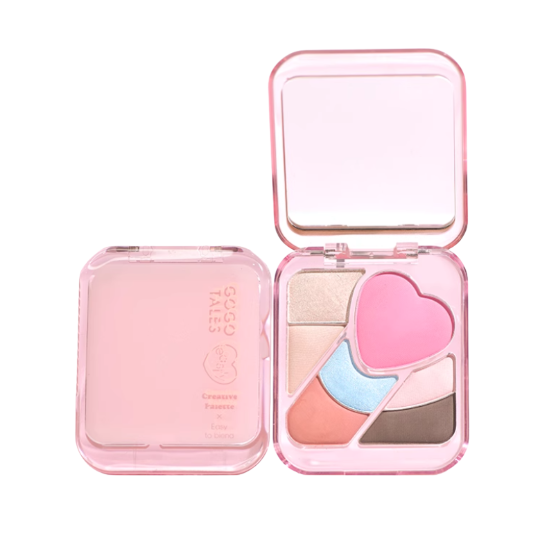 GOGOTALES  Floating Light Weaving Dreams Comprehensive Powder Palette 9g 戈戈舞浮光织梦综合粉盘