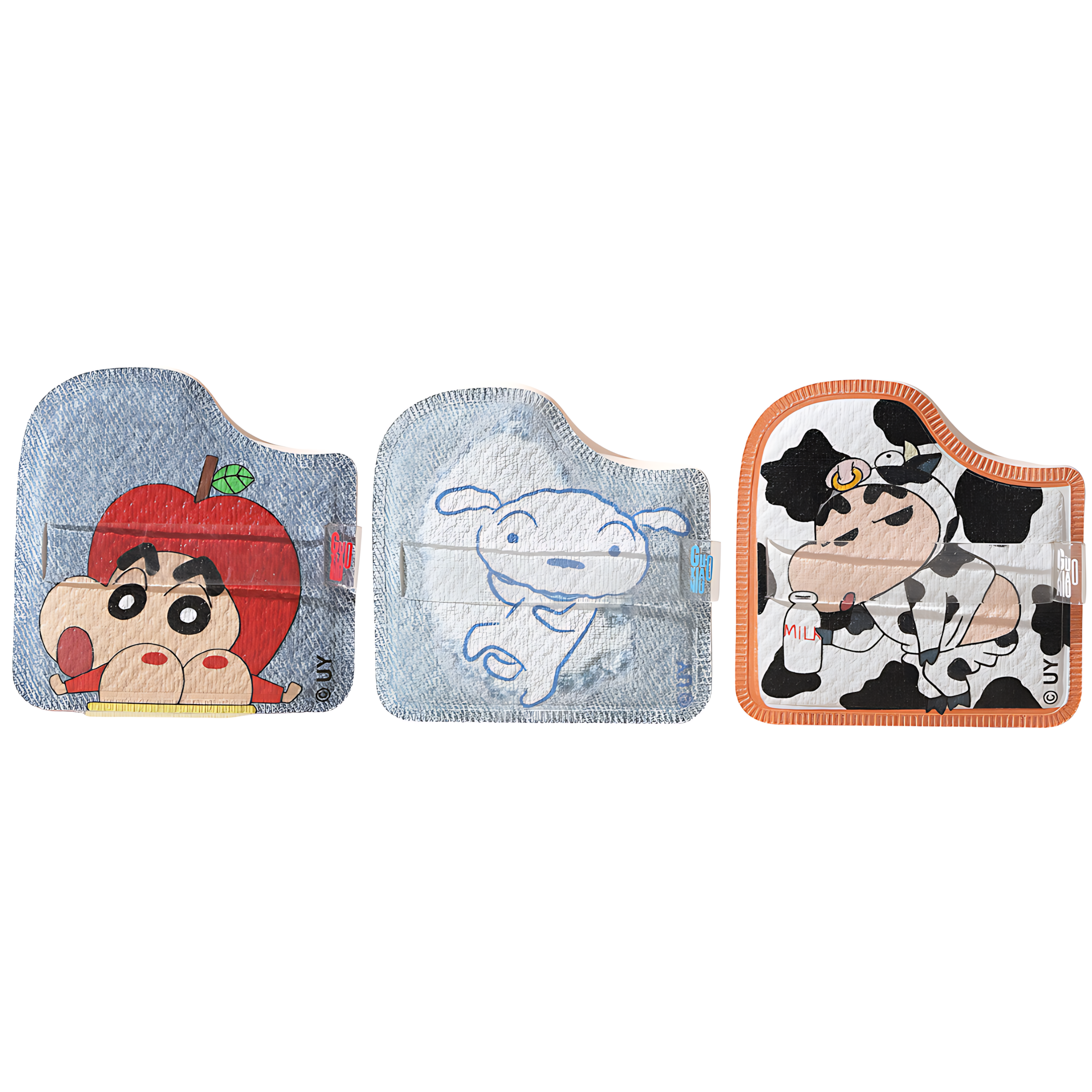 GUOXIAONIU × Crayon Shinchan Denim Chocolate Marshmallow Puff 1pc 郭小妞×蜡笔小新牛仔巧克力棉花糖粉扑