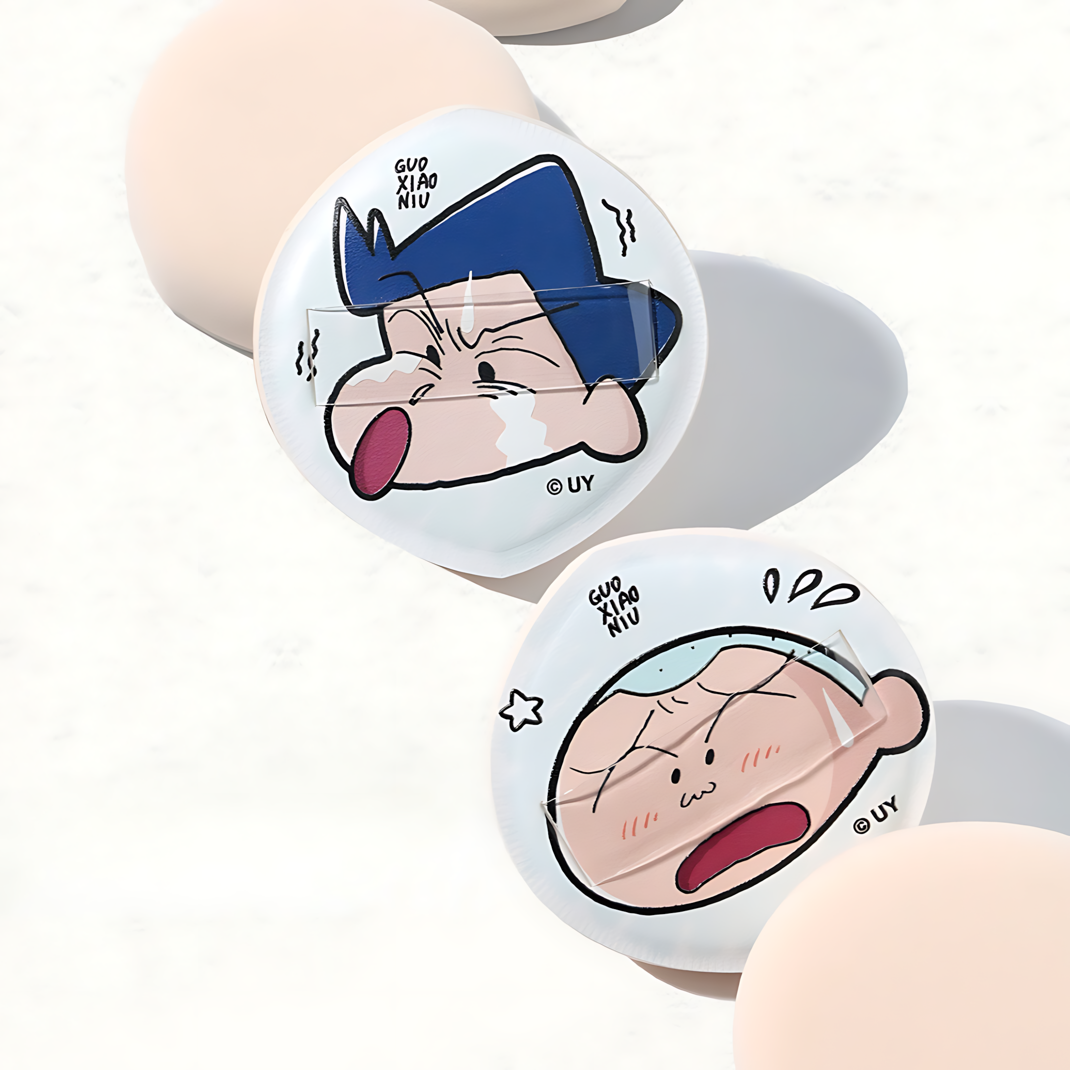 GUOXIAONIU × Crayon Shinchan Kindergarten Series Makeup Puff 郭小妞×蜡笔小新幼稚园系列粉扑