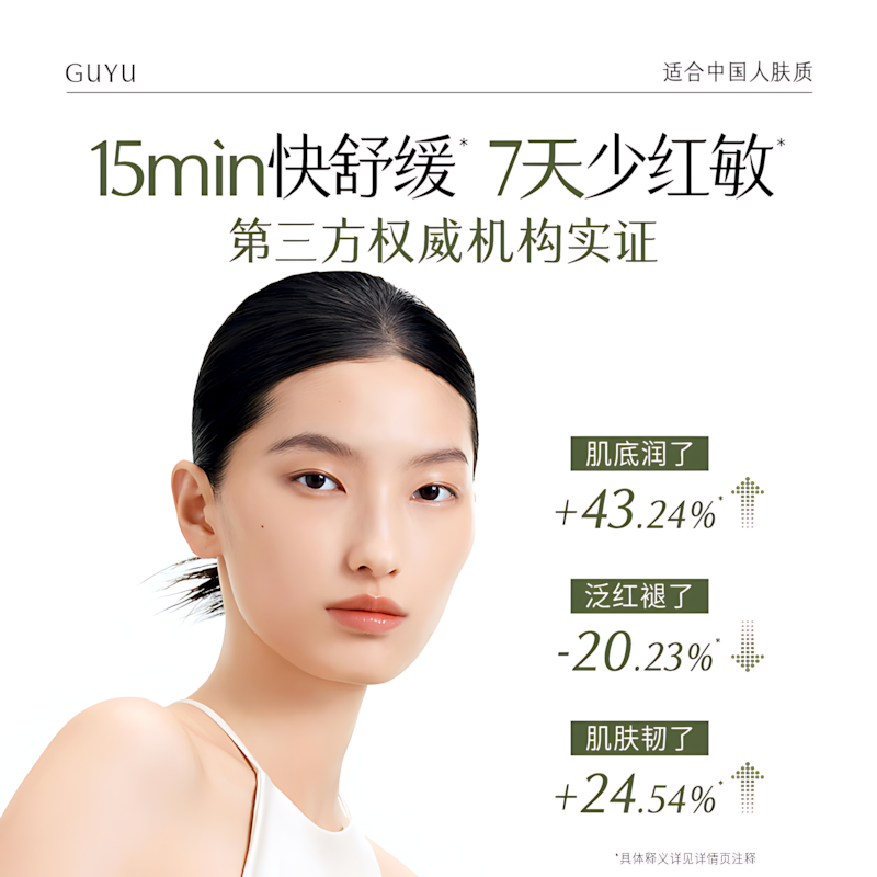 GUYU Centella Edelweiss Essence Mask (1.5ml+30ml)*5pcs 谷雨积雪绒花精华面膜