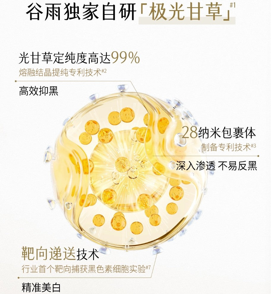 GUYU Whitening Luminosity Repair Essence 1.5ml*5pcs/30pcs 谷雨光感美白密集舒护精华液