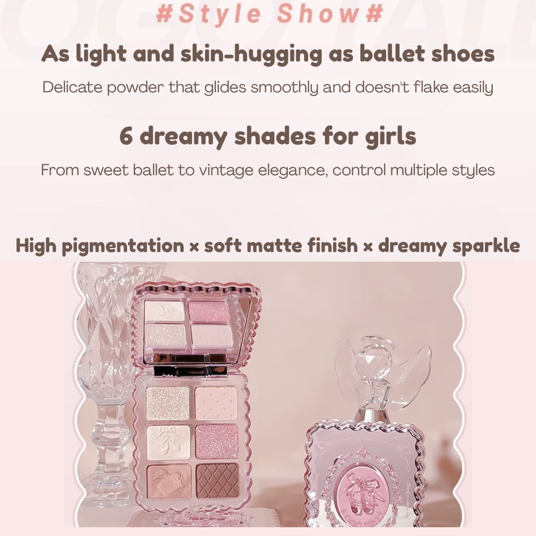 Gogotales Sweet Pink Ballet Soft Matte Eyeshadow Palette 7.8g 戈戈舞甜粉芭蕾柔雾眼影盘