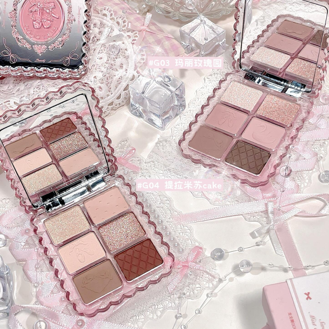 Gogotales Sweet Pink Ballet Soft Matte Eyeshadow Palette 7.8g 戈戈舞甜粉芭蕾柔雾眼影盘