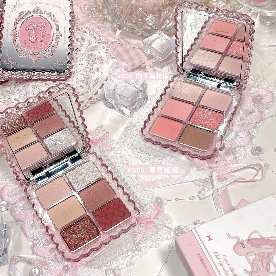 Gogotales Sweet Pink Ballet Soft Matte Eyeshadow Palette 7.8g 戈戈舞甜粉芭蕾柔雾眼影盘