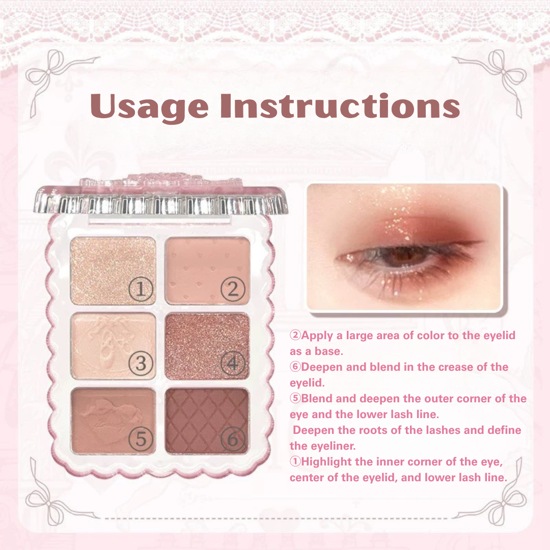 Gogotales Sweet Pink Ballet Soft Matte Eyeshadow Palette 7.8g 戈戈舞甜粉芭蕾柔雾眼影盘