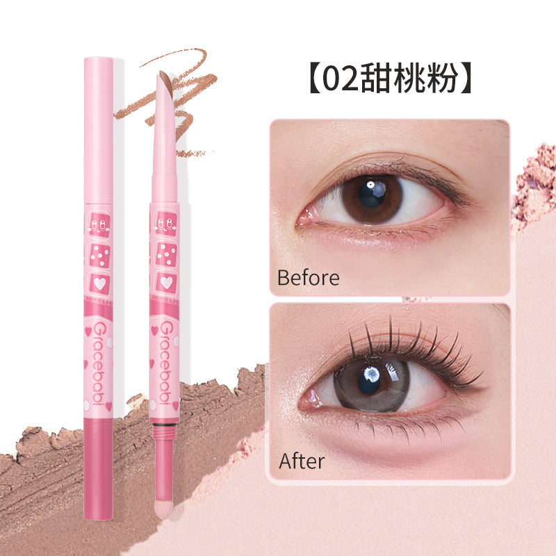 Gracebabi 3D Plump Dual-End Under-Eye Highlighting Pencil 300mg+280mg 瑰宝秘语立体嘭然双头卧蚕笔