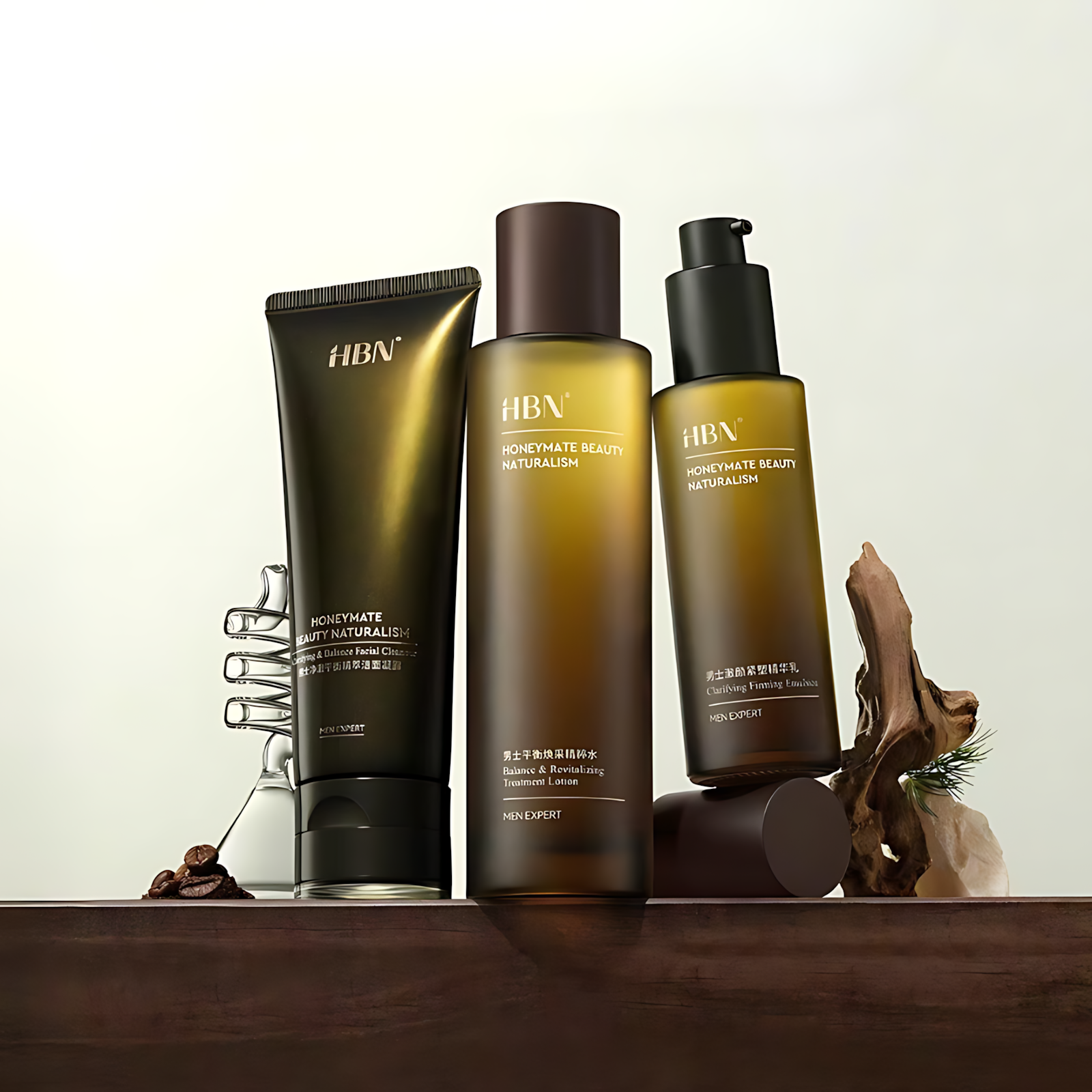 HBN Men's Clarifying Firming Emulsion 60ml HBN男士澈颜紧塑精华乳