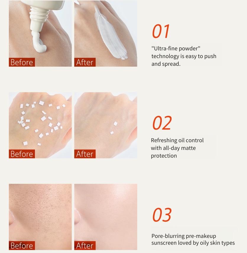 HFP Lightweight Oil-Control Physical Sunscreen 40g HFP轻透控油物理防晒霜