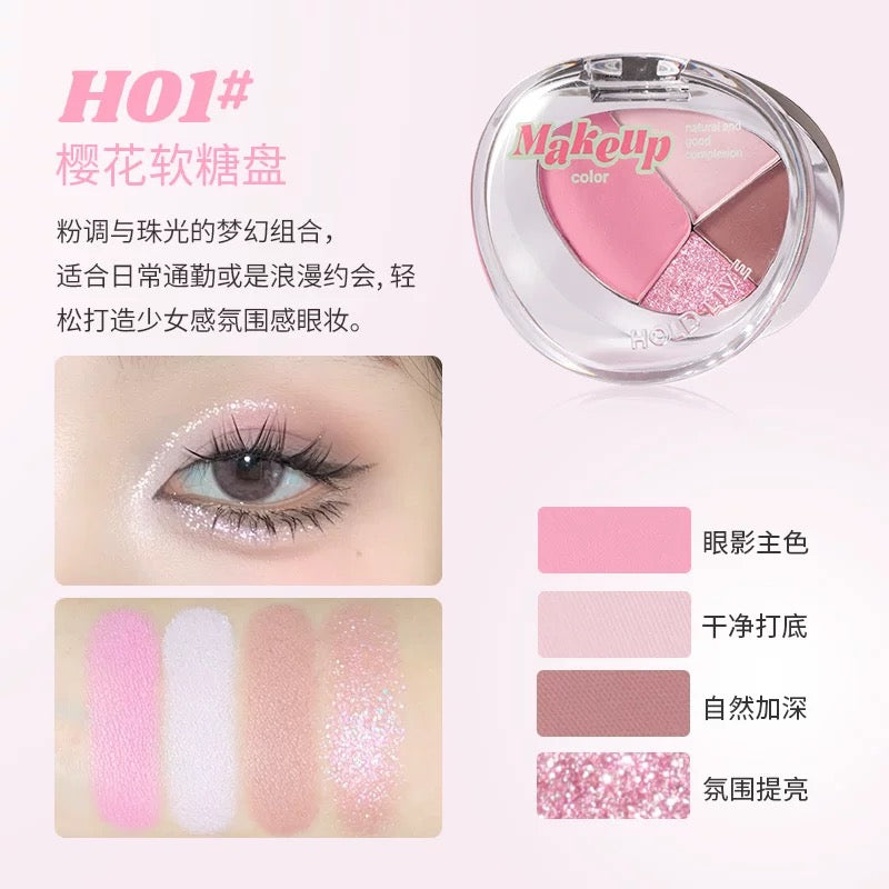 HOLDLIVE Clever Mist Soft Eyeshadow Palette 6.8g 侯爱小心机轻雾眼影盘