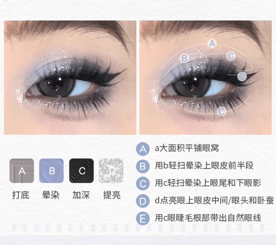 HOLD LIVE Mini Pink Frame Eyeshadow Palette 10g 侯爱小粉框眼影盘