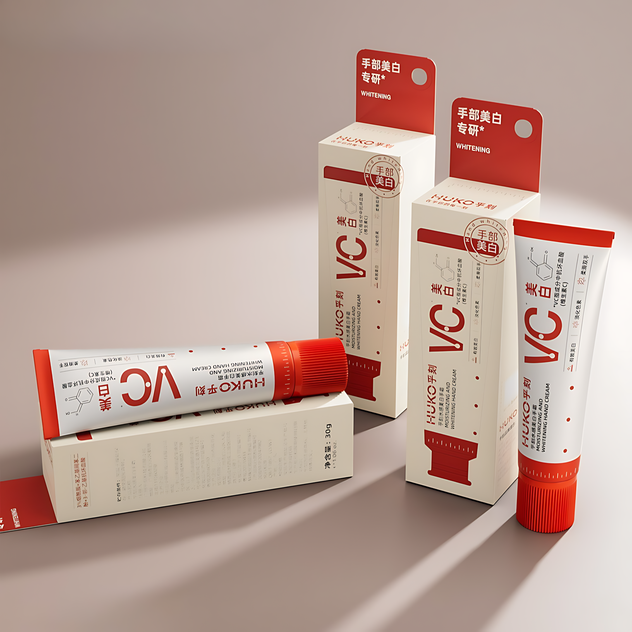 HUKO Moisturizing And Whitening Hand Cream 30g 乎刻水感美白手霜