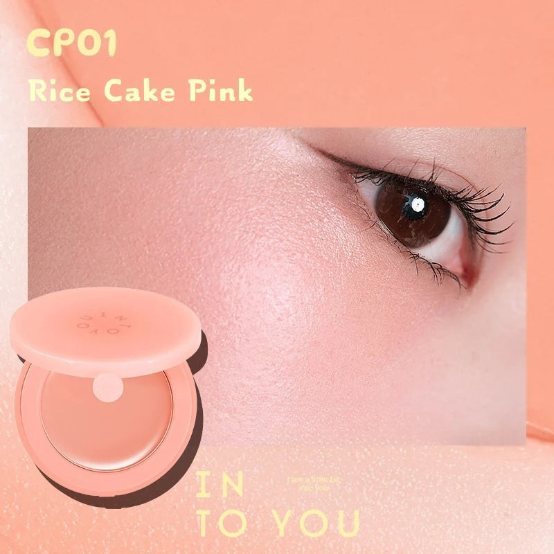 INTO YOU Cream-To-Powder Makeup Blusher Cream 4g 心慕与你融霜化雾腮红膏