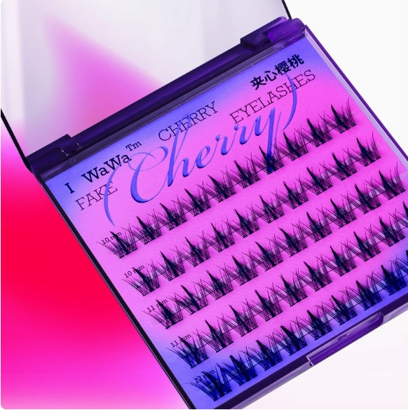 Tiktok/Douyin Hot I WaWa Sandwich Cherry False Eyelash【Tiktok抖音爆款】I WaWa 夹心樱桃假睫毛