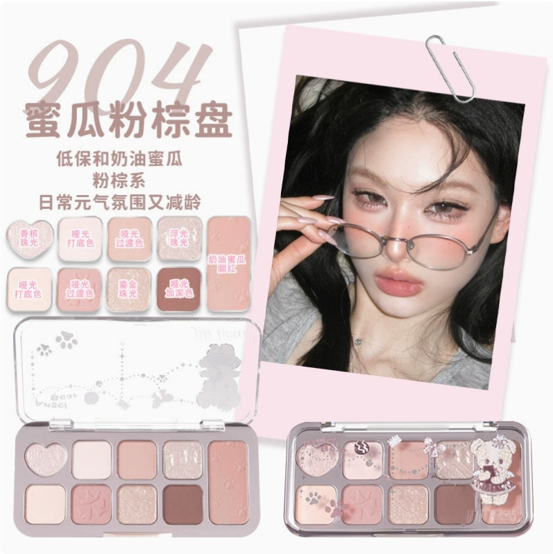 JILL LEEN 9-Color Comprehensive Eyeshadow Palette 8g 玖丽九色综合眼影盘