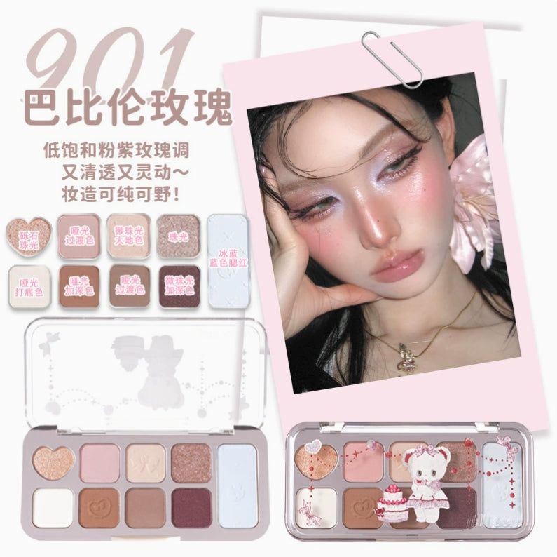 JILL LEEN 9-Color Comprehensive Eyeshadow Palette 8g 玖丽九色综合眼影盘