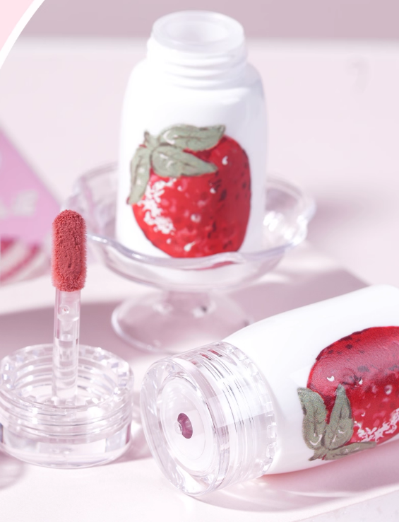 JILL LEEN Strawberry Bear Limited Edition Milky Fog Lip Mud 3ml 玖丽草莓小熊限定奶雾唇泥