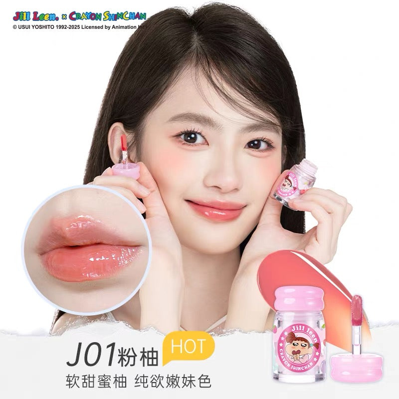 JILL LEEN × Crayon Shinchan Hydrating Glowing Essence Lip Gloss 2.5g 玖丽×蜡笔小新联名款盈润水光精华唇蜜