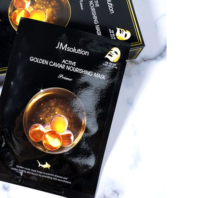 JM solution Active Golden Caviar Nourishing Mask 30ml*10PCS 肌司研悦活臻养黄金鱼子酱面膜（尊享版）