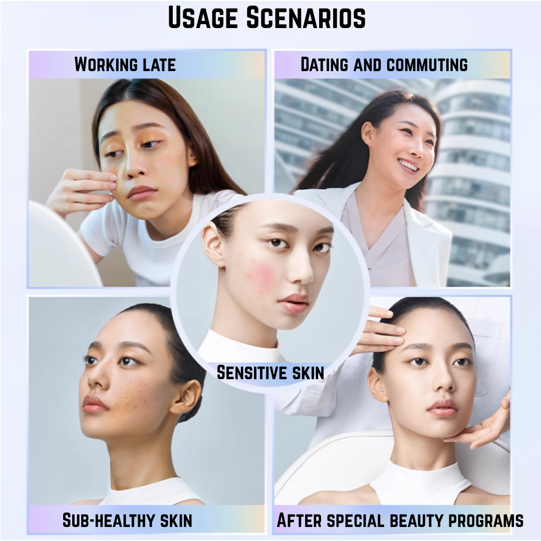 JUYOU Light-Sensitive Multi-Effect Brightening Mask 28ml*5pcs 绽妍光感多效亮白面膜