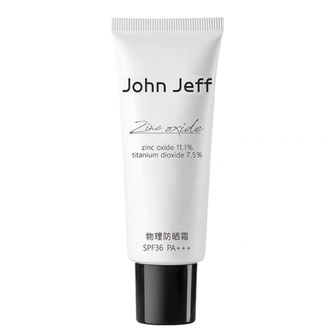 John Jeff Physical Sunscreen SFP36 约翰杰夫纯物理防晒霜 25/50g