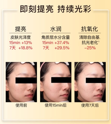 John Jeff Vitamin C Facial Mask (25g+1.32g)*10pcs John Jeff维C面贴膜