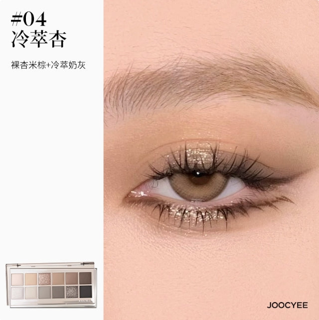 Joocyee 12 Shades Eyeshadow Palette 14g 酵色十二色眼影盘