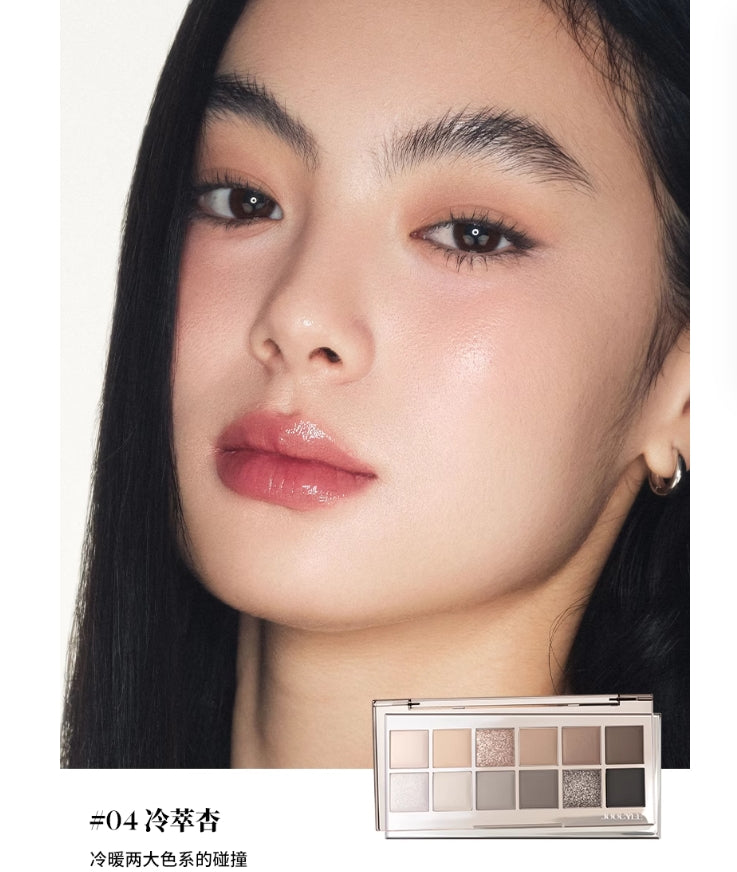 Joocyee 12 Shades Eyeshadow Palette 14g 酵色十二色眼影盘