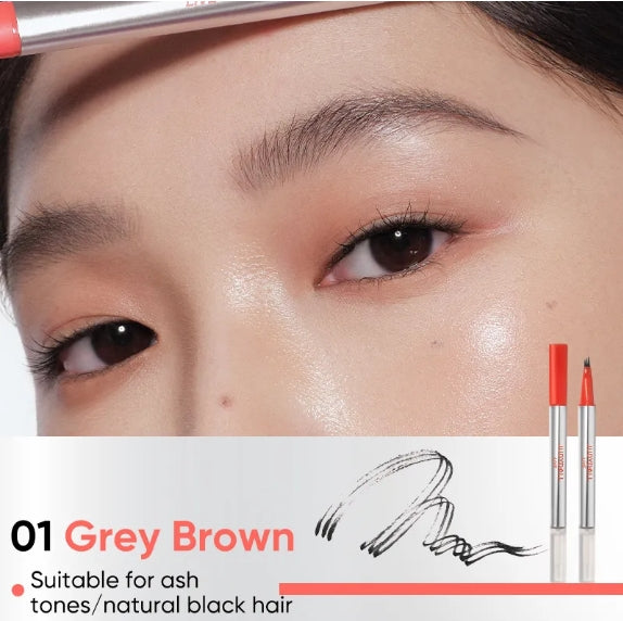 Judydoll Dual-ended Triple-Prong Liquid Brow Pen 1ml+0.8ml 橘朵双头三叉水眉笔