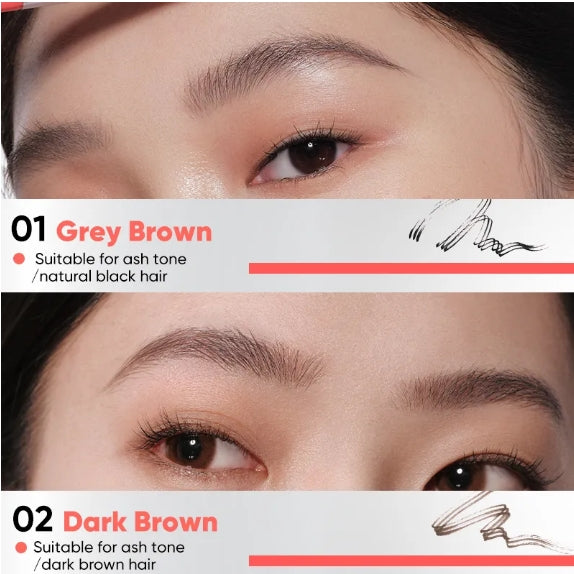 Judydoll Dual-ended Triple-Prong Liquid Brow Pen 1ml+0.8ml 橘朵双头三叉水眉笔
