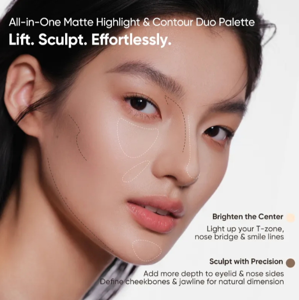 Judydoll Highlight&Contour 9g 橘朵双拼高光修容盘